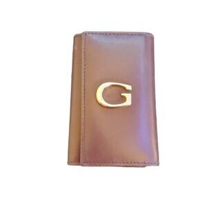 Gucci Brown 90s Leather Keyring